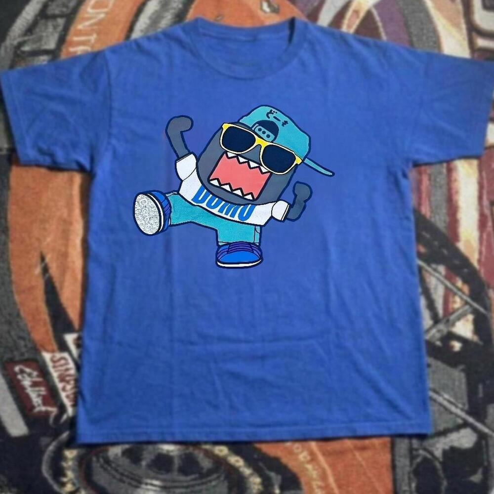 Gildan Men Blue T-Shirt, Blue Domo Graphic Tee
